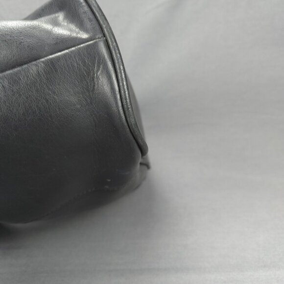 TR Bentley Black Faux Leather Tote Shoulder Bag Zip Pocket - Picture 13 of 16